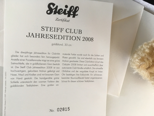 Steiff-Club Edition 2008