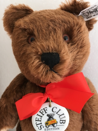 Steiff Club Edition 2001, Teddy bear 1950, dark brown, EAN 420245