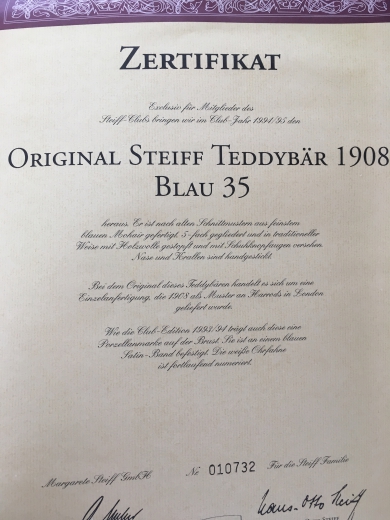 Club-Edition 1994 - „Blau“, Replik 1908, EAN 420047