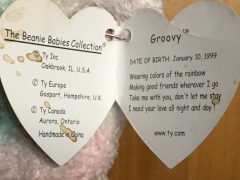 Ty Beanie Baby Collection, Bear „Groovy“