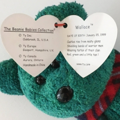 Ty Beanie Baby Collection, Bear „Wallace“ (1999)