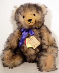 Teddy bear made of mohair plush, made by Hermann Teddy Original, Hirscheid